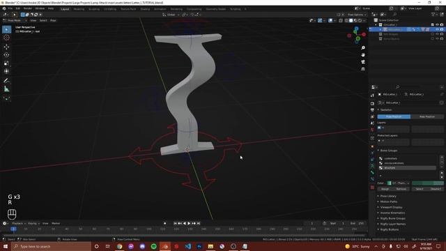 Rigging a Letter - Blender Tutorial Introduction смотреть онлайн