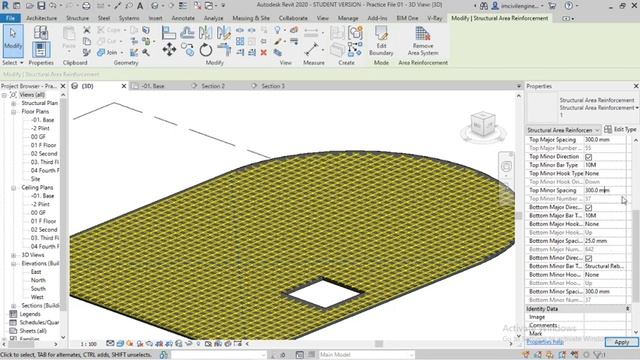 #27. Rebar Using Area Command.| Reinforcement Details .| Revit Structure For Free. смотреть онлайн