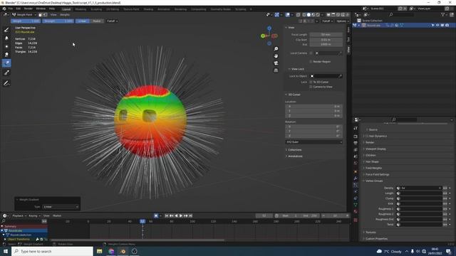 Blender Tutorial, control fur with a weight map смотреть онлайн