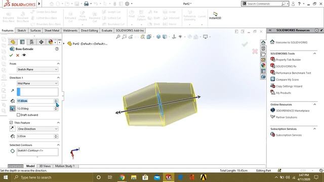⚡ Solidworks Extrude, upto surface, upto next | Advance Extrude Solidworks смотреть онлайн