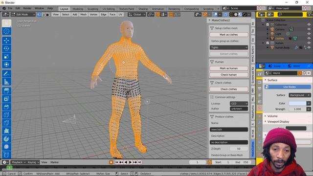 Blender 2.80 MakeHuman MakeClothes 2 Dope new Addon смотреть онлайн