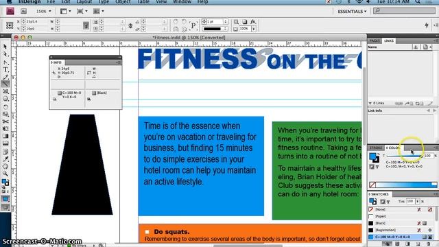InDesign CS4 Fitness Flyer Pt1 смотреть онлайн