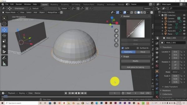 Blender Quick Tip: Welder addon