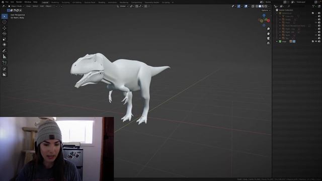 NEW DINO SERIES: Modeling Reveal Introduction (Blender) смотреть онлайн