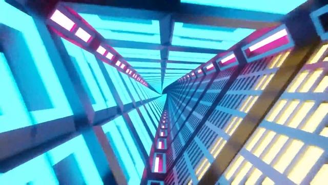3D Triangle Tunnel Animation Loop - Blender смотреть онлайн