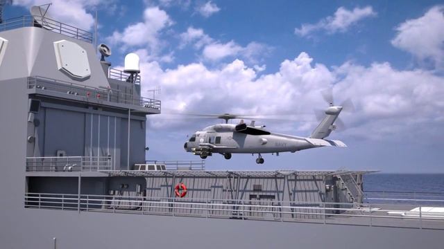 USS BunkerHill(CG-52) - 3ds Max смотреть онлайн