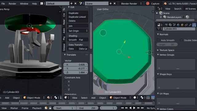 Cactus and alien scene in blender |in blender 2.79 | by BLENDER RENDER | part 2 смотреть онлайн