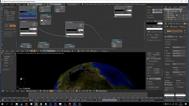 Blender tutorial: Procedural planet смотреть онлайн