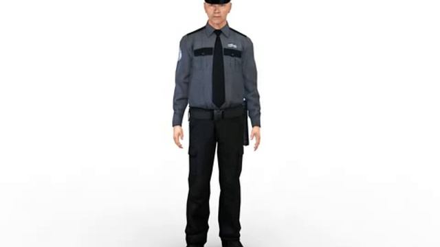Security guard male 3d model by Rocketbox Libraries #m171 idle смотреть онлайн