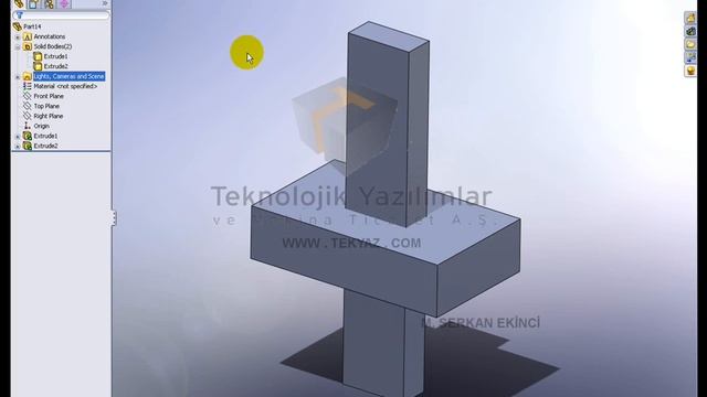 SOLIDWORKS 2008 Eğitim -35 Combine смотреть онлайн