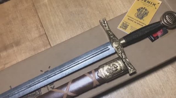 Меч Экскалибур Короля Артура с ножнами, Excalibur King Arthur's legendary sword, Denix 4123