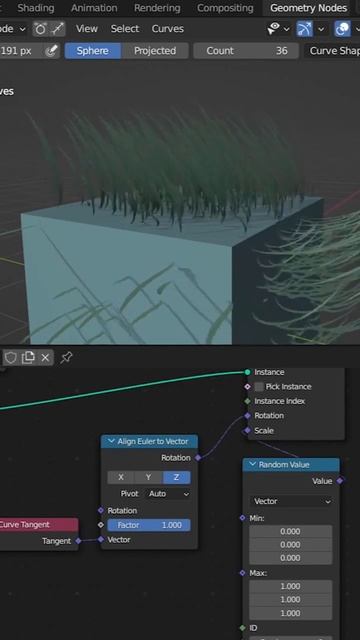 Animated grass geometry nodes blender урок на канале смотреть онлайн