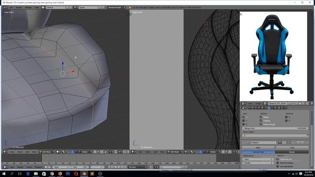 modeling a gaming chair in blender tutorial 2 смотреть онлайн