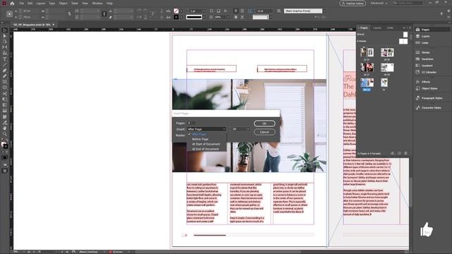 Inserting, Deleting, Moving the Pages in Indesign 2020 смотреть онлайн
