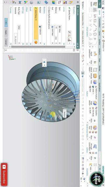Learn RIM WHEEL DESIGN in SIEMENS NX | CAD CAM TUTORIAL #Shorts #automobile смотреть онлайн