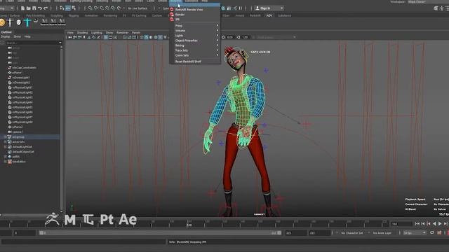 Character animation workflow / Zbrush to substain painter, Maya, advanced skeleton plugin смотреть онлайн