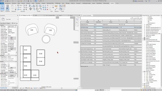 Revit Furniture 03 Enscape Category and Plan View смотреть онлайн