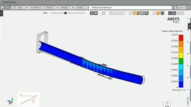 ANSYS AIM - Bending Process смотреть онлайн