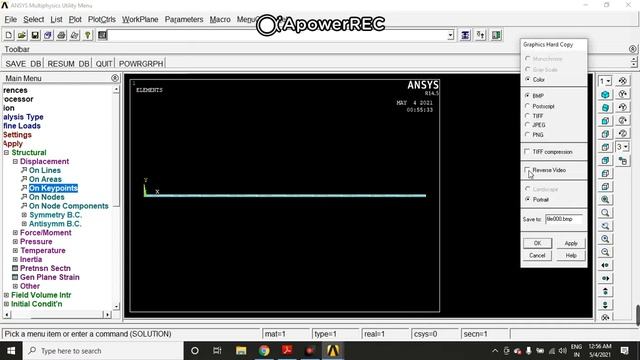 ANSYS APDL TUTORIAL IX: Analysis of Free Vibration смотреть онлайн