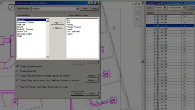 Autodesk Revit MEP Generating a Pressure Loss Report for Duct YouTube смотреть онлайн