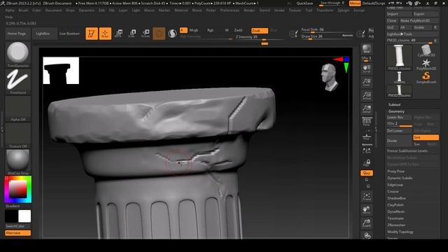 columns modeling in 3dsmax and bake substace painter смотреть онлайн