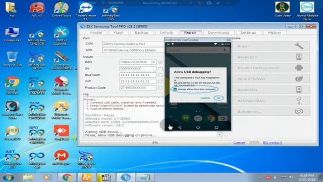 Samsung S4 GT-I9505 imei Repair Done Without Root By Z3x Pro Crack 100% Ok смотреть онлайн