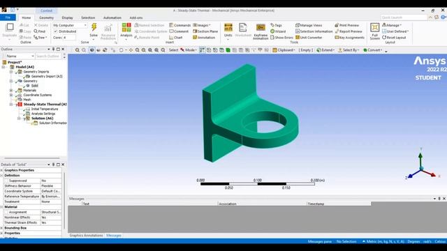 Ansys Tutorials | How to import file from Solidworks to Ansys | Steady- State Thermal Analysis смотреть онлайн