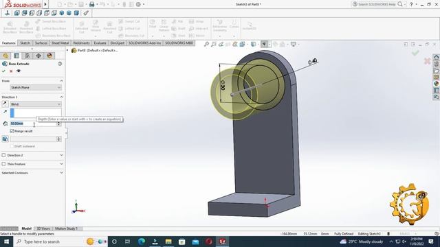 3D CAD MODEL- SOLIDWORKS FOR PRACTICE. EXERCISE #98 смотреть онлайн