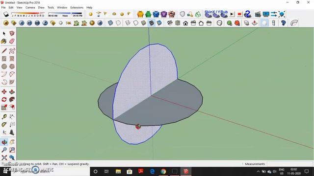 Sketchup Tutorial:- How to make Sphere and elliptical shape || SketchUp Tutorial for beginners смотреть онлайн