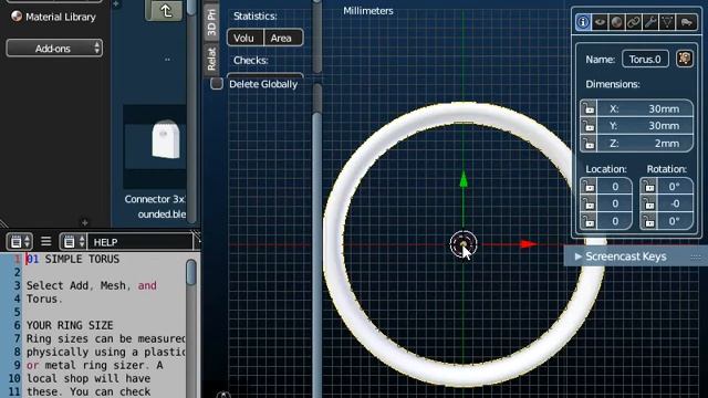Blender FluidDesigner - 01 Simple Torus Jewellery Projects Rings смотреть онлайн