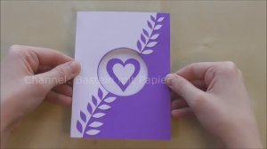 Открытка на 8 марта для мамы! Поделки своими руками!