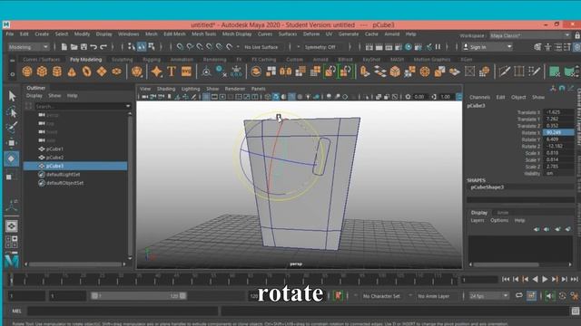 How to model a 3D chair in maya 2020 смотреть онлайн