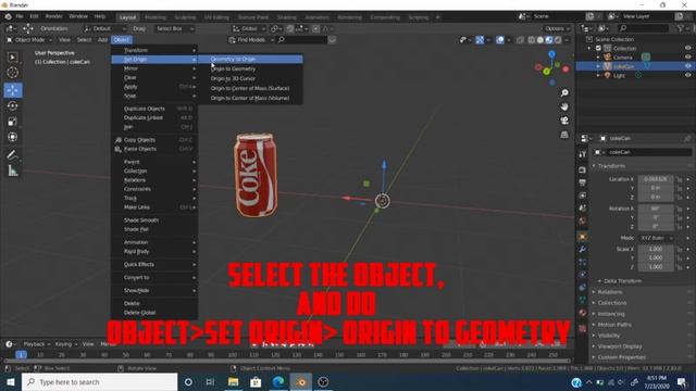 Blender Quicktip: Origin to Geometry (BLENDER) [ROBLOX] смотреть онлайн