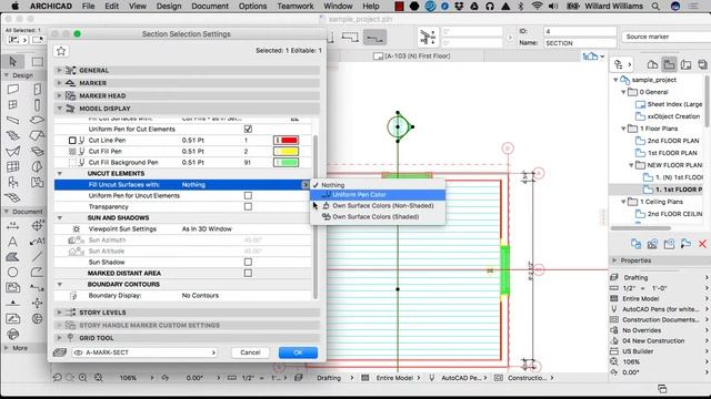 Archicad Basic Training (ABT) - Module_003/Lesson_05: SECTION MARKET смотреть онлайн