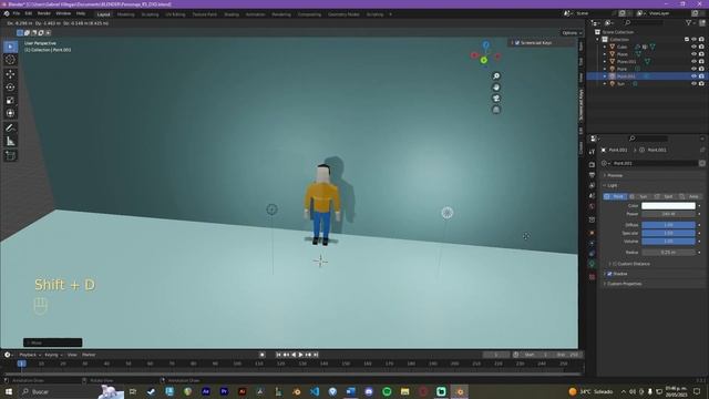 COMO PONER LUCES Y CAMARAS EN BLENDER (2023) смотреть онлайн