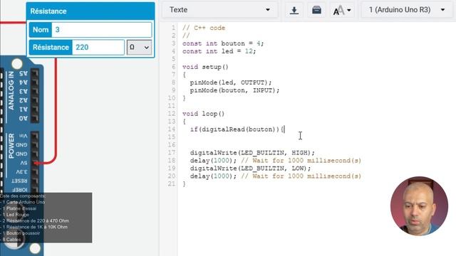 10 Circuits de base Arduino Uno avec TINKERCAD смотреть онлайн