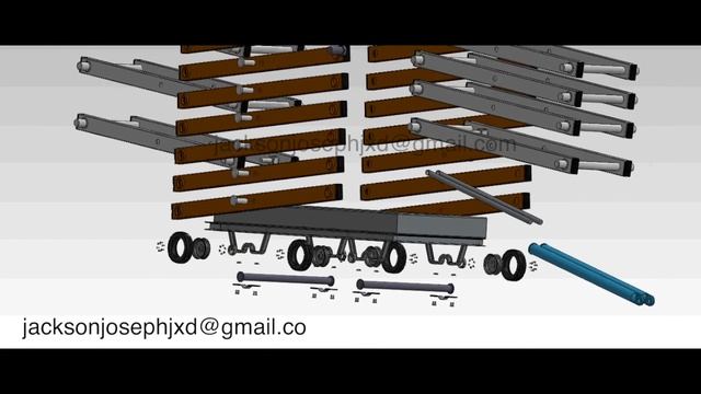 Scissor lift,WORKING,designed in SOLIDWORKS 2011 смотреть онлайн