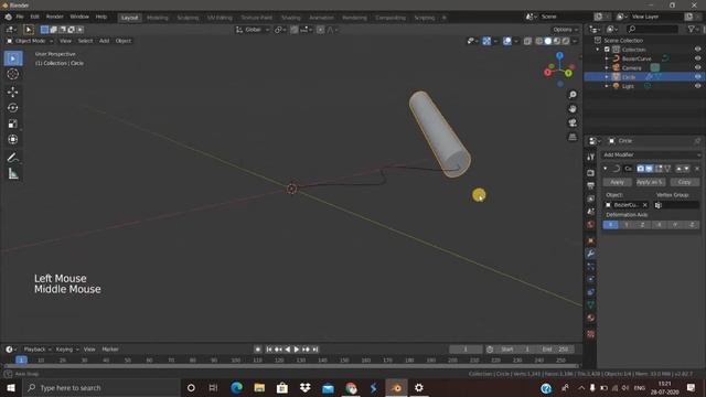 HOW TO BEND OBJECTS | IN BLENDER 2.82 | IN TAMIL | BALAJIMALARVIZHI смотреть онлайн
