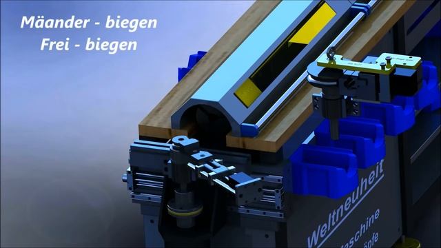 Solidworks Animation Gelber Bieger ERB 16/27 смотреть онлайн