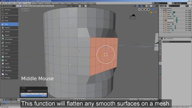 How to use the LoopTools plug-in - Blender 2.8 Tutorial смотреть онлайн