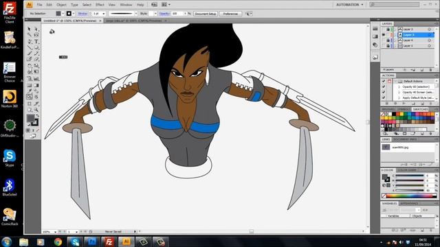 Sukeema Character design timelapse video смотреть онлайн