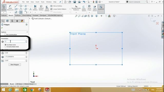Polygon in solidworks (Detailed in 1 minute) | Tutorial # 17 смотреть онлайн
