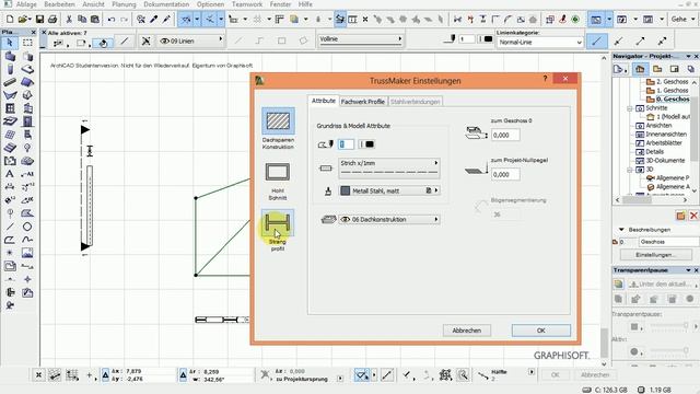 ArchiCad 16 Mini Tut Stahlbau Elemente zusammenfügen Trussmaker смотреть онлайн