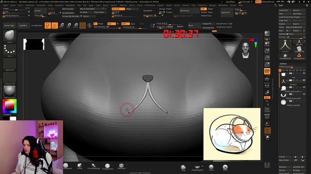 Speedsculpt - Cat in bank | Timelapse смотреть онлайн
