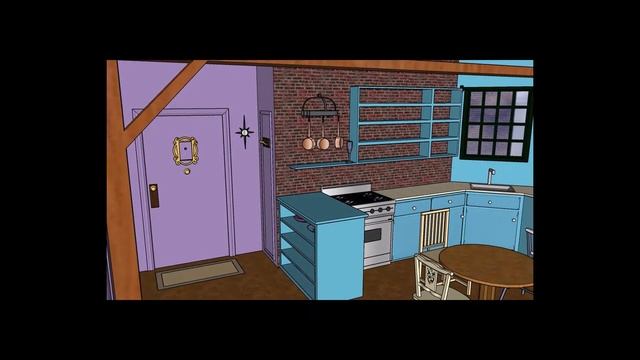 Friends apartment Sketchup смотреть онлайн