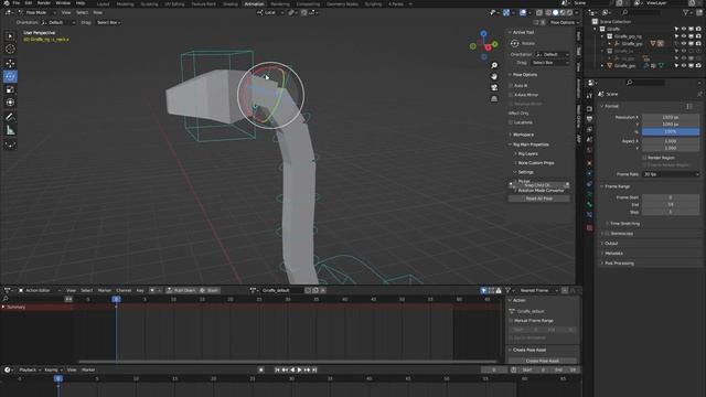 Giraffe Blender Rig | Auto-Rig Pro: Rig Library смотреть онлайн