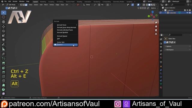 Punch It is so much better than native Blender for manifold extrusions смотреть онлайн