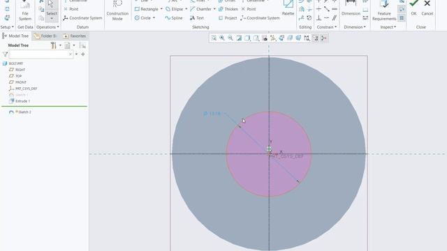 Simple Assembly using Creo 6.0 : Block and Hole смотреть онлайн