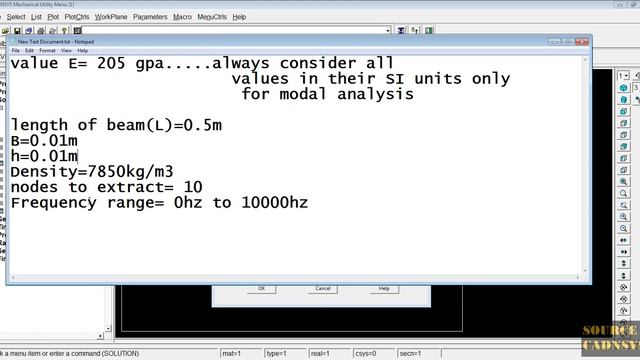 Modal Analysis of a Cantilever beam in Ansys Apdl смотреть онлайн