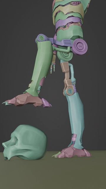 blender robot foot with claws rig смотреть онлайн